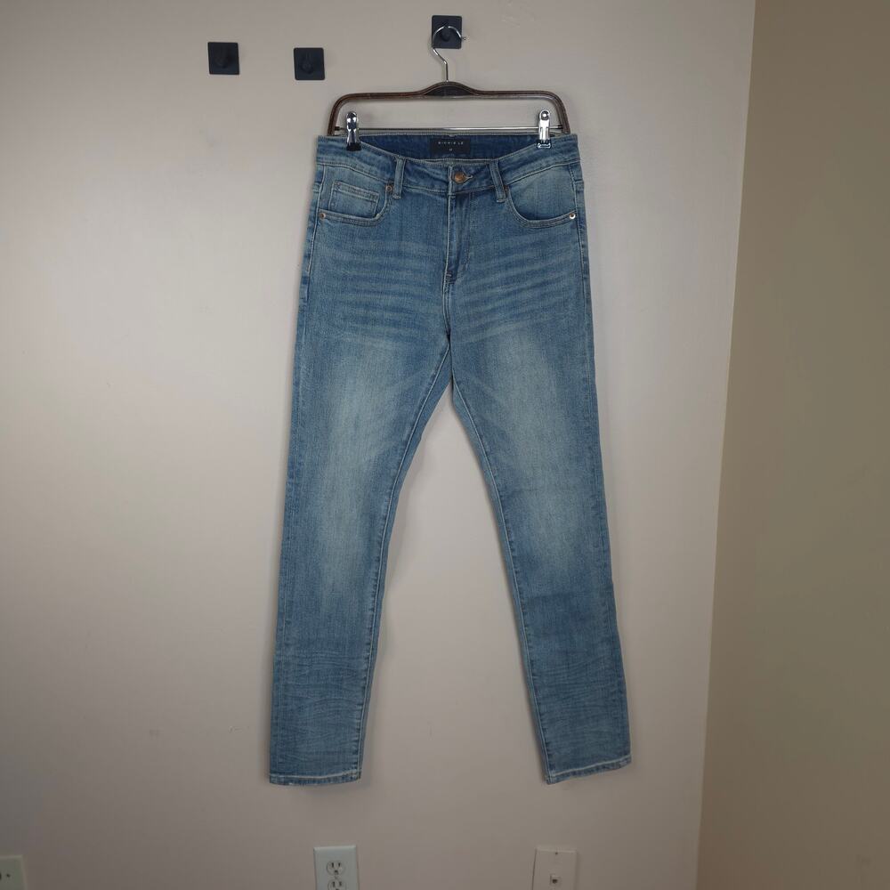 Richie Le Straight‎ Leg Stretch Denim Jeans Vintage Wash Distressed Size 30x34